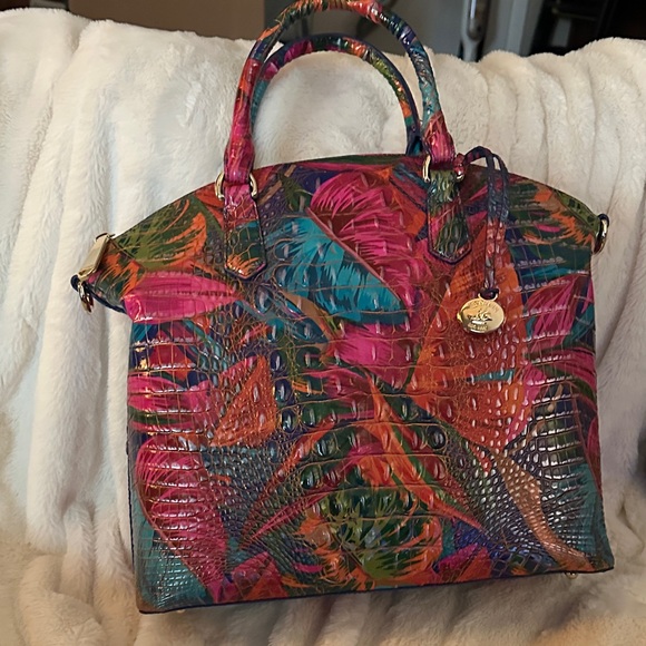 NWT Brahmin Large Duxbury Satchel Lush Melbourne - Picture 1 of 3